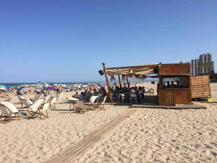 New Stylish Beach Front Apartment Cullera Exterior foto